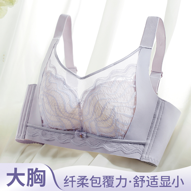 Wirefree Bra Comfort - 36-42CD Plus Size Bras Lace Trim