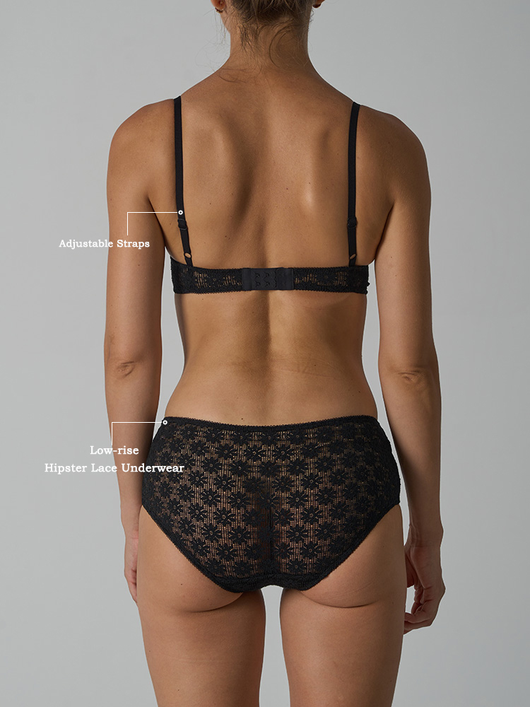 VITALINOVO 3 Pieces Lace Linge - Sheer Bra Lace ulasan dan harga