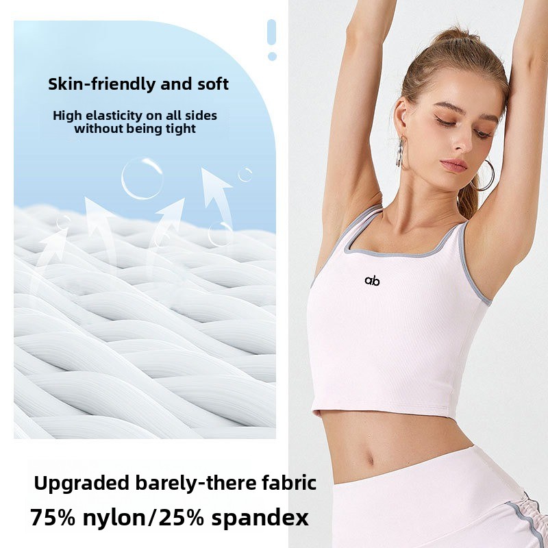 Women Summer Ribbed Yoga Tank  - Plunge Bra Push Up ulasan dan harga